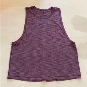 Lululemon purple muscle tee